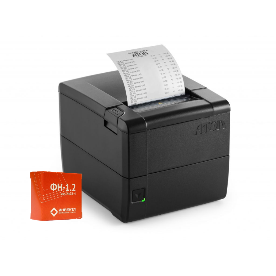 ККТ АТОЛ 25Ф. Черный. с ФН 1.2 36 мес. USB. RS-232. Ethernet. 5.0